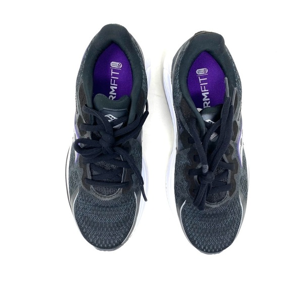 Saucony WOMEN'S OMNI 20 Black White Athletic Running Shoes - Picture 5 of 7